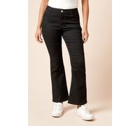 Dorothy Perkins Women's Petite Comfort Stretch Bootcut Jeans in Black | Size: 12 Dorothy Perkins Black 12