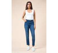 Womens Petite Comfort Stretch Skinny Jeans Mid Wash 12