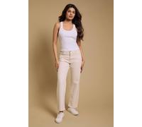 Dorothy Perkins Women's Petite Comfort Stretch Slim Jeans in Ecru | Size: 16 Dorothy Perkins Ecru 16