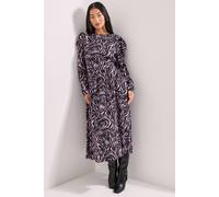 Dorothy Perkins Women's Petite Dropped Waist A-line Midi Dress in Pink | Size: 10 Dorothy Perkins Pink 10