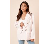 Petite Oversized Double Breasted Blazer Dorothy Perkins Blush 12