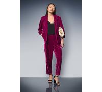 Dorothy Perkins Women's Petite Velvet Trouser in Raspberry | Size: 14 Dorothy Perkins Raspberry 14