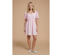 Dorothy Perkins Women's Pink Frill Detail Angel Sleeve Mini Dress | Size: 14