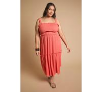 Dorothy Perkins Women's Curve Crinkle Jersey Elasticated Waist Strappy Maxi Dress in Red | Size: 22 Dorothy Perkins Red 22