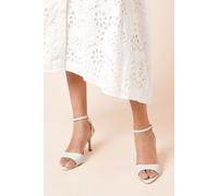 Dorothy Perkins Women's Sancha Faux Leather Medium Heel Pointed Toe Sandals in Pistachio | Size: 5 Dorothy Perkins Pistachio 5