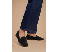 Womens Wide Fit Lara Penny Loafers Black 3