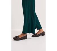 Dorothy Perkins Wide Fit Leigh Fringe Loafers, 4, Brown