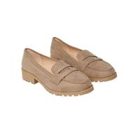 Wide Fit Leoni Chunky Loafers Dorothy Perkins Taupe 6