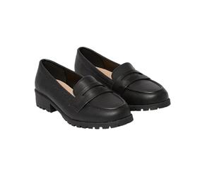 Dorothy Perkins Women's Wide Fit Leoni Chunky Loafers, Wide Fit, Spring Summer, Office, Party, Occasion, Wedding Guest Black