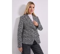 Dorothy Perkins Women's Zebra printed Double Breasted Blazer | Size: 14 Dorothy Perkins Zebra 14