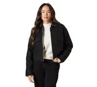 Womens Zip Front Pocket Detail Jacket Black XL