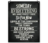 Dorothy Spring Someday Everything Will Make Sense Inspirational Motivational Sign Plaque Uplifting Gift for Friend and Family 15x20cm