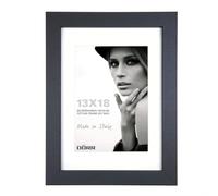 Dorr Bloc Wood Photo Frame with 5 x 3.5-Inch Insert, Black, 7 x 5-Inch