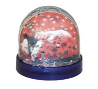 Dorr Christmas Snow Globe with Stars Photo Frame - Silver