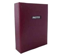 DORR Elegance Red 7x5 Slip Album-100 Photos Overall Size 7.5x6, Vinyl, 19 x 15 x 5.5 cm