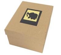 Dorr Green Earth Elephant Photo Box for 700 7 x 5-Inch Photos, Black