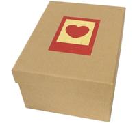 Dorr Green Earth Heart Photo Box For 700 6x4 Photos, Red