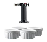Dorre - Fire Brulée Burner Set, Vit/Svart - Mix