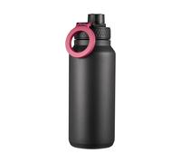 Dorre Flory double-wall water bottle with mobile magnet 0.9 L Black-purple