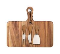 Dorre Oline cheese tray acacia 4 pieces 26x29 cm