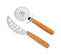 Dorre Pino pizza set knife and pizza cutter Acacia-stainless steel