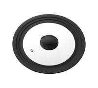 Dorre Una universal lid 20/22/24 cm Glass-black silicone