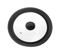 Dorre Una universal lid 24/26/28 cm Glass-black silicone