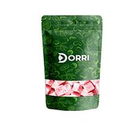 Dorri - Turkish Delight Strawberry 1kg | Handmade, Premium Quality Lokum, Party Snack, Turkish Delight Gift, Gluten Free (Available from 100g to 5kg)