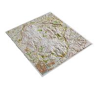 Dorrigo Raised Relief Map Dartmoor Unframed / Unmounted