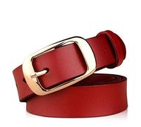 DORRISO Elegant Women's Belt Ladies Genuine Cowhide Leather Belt Womens Waist Belt with Alloy Buckle Leather Design Belt Available in 105CM, 110CM, 115CM