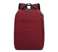 DORRISO Lightweight Backpack Mens Casual Rucksack Bag for 15.6 Inch Laptop with USB Port Daypack for Travel Daily Outdoor Business Work Water-Resistant Men Knapsack Bag Red