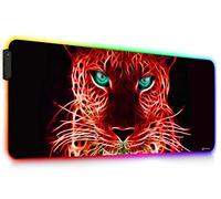 DORRISO Mouse Pad RGB Gaming Mouse Mat New Large 900x400x4mm XXL 12 Glowing Modes LED Extended Mousepad Anti-Slip Rubber Base Keyboard Soft Mouse Pads for Computer Laptop PC Desk Gaming Mousepad
