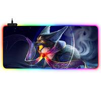DORRISO New Gaming Mouse Pad Large RGB 900x400x3 mm LED Keyboard Extended Mousepad XXL Non Slip Rubber Base Desk Mat for Computer Laptop PC Desk Large Gaming Mouse Mats Monster