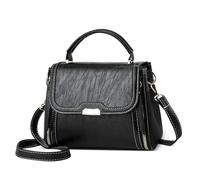 DORRISO Small Handbags for Women Anti Thief Handbags Shoulder bags Casual Ladies Crossbody Bags Tote Bags Travel Bag for Office Banquet Dating Waterproof PU Leather Black