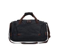 DORRISO Travel Duffle Mens Duffle Bag Weekend Duffel Bag Canvas Holdall Large Carry On Duffle Bags Overnight Travel Duffles Short Trip Travel Duffles Durable Travel Tote Bag Hiking Camping Black