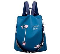 DORRISO Women Backpack Elegant Cute Rucksack Shoulder Bag Travel Women Backpack Anti-thief Pocket Lightweight Casual Daypack Nylon Schoolbag Blue