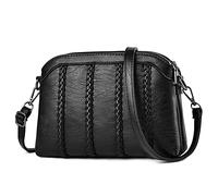 DORRISO Women Shoulder Bag PU leather Fashion Ladies Handbags Appropriate Capacity Work Travel Casual Daily for Womens Crossbody Bag Messenger Bag Black A