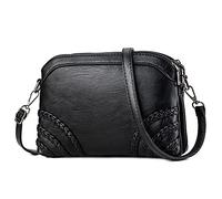 DORRISO Women Shoulder Bag PU leather Fashion Ladies Handbags Appropriate Capacity Work Travel Casual Daily for Womens Crossbody Bag Messenger Bag Black B