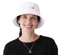 DORRISO Women Sun Hats UV Protection Fisherman's Hat Travel Shopping Breathable Loose Beach Bucket Cap Comfortable Vacation Leisure Women's Hat White
