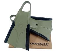 DORSAL Bodyboard Floating Swimfins (Flippers) 12-13 Black/Green