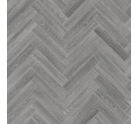 Dorset 099M Light Grey Wood Herringbone Effect Solent Vinyl Flooring | - 2m x 1m (6ft6" x 3ft3")