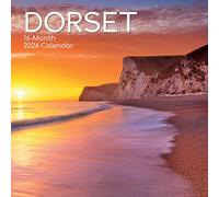 Dorset 2026 Wall Calendar, 16-Month Square Format, Scenic British Landscapes, Coastal Photography