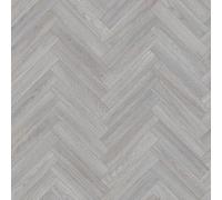 Dorset 974L Grey Oak Wood Herringbone Effect Rimini Vinyl Flooring | - 2m x 5.5m (6ft6" x 18ft)