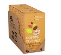 Dorset Cereals Classic Fruit, Nuts & Seeds Muesli - No Added Sugar Breakfast Cereal - Made with Apricots, Hazelnuts and Almonds - Vegan and Naturally High Fibre Cereal - 600g (Pack of 5 x 600g)