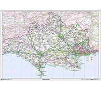 Dorset County Map-Plastic Coated