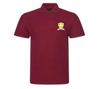 Dorset County Shield Embroidered Mens Polo Shirt Support Your County Embroidery (UK, Alpha, L, Regular, Regular, Maroon)