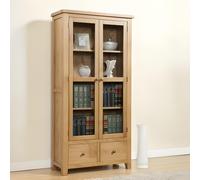 Dorset Display Cabinet - 2 Door 2 Drawer - Oak