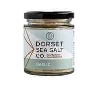 Dorset Sea Salt Co. - Garlic Infused Sea Salt (100g) - Aromatic Blend of Hand Harvested Sea Salt Flake & Ground Dried Garlic, Perfect for Seasoning, Marinading or Creating a Delicious Rub