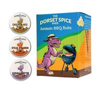 Dorset Spice Shed BBQ Rub Gift Set - Handcrafted in Dorset, Perfect for Chicken Wings, Steak, Lamb, and Kebab - Full-Sized 90g Tins - Ideal Outdoor Cooking Gift - Gluten Free