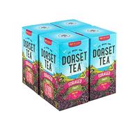 Dorset Tea Foraged Fruits Herbal Tea 4 Boxes x 20 Tea Bags (80 Fruit Tea Bags Total) Blackberry, Strawberry & Raspberry